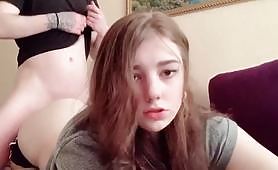 18 YEARS OLD BRUNETTE TEENAGER EXPERIENCE A LOT OF MOANING PAIN SEX AFTER GETTING FUCKED IN DIFFERENT HOT POSITIONS BY THE BOYFRIEND